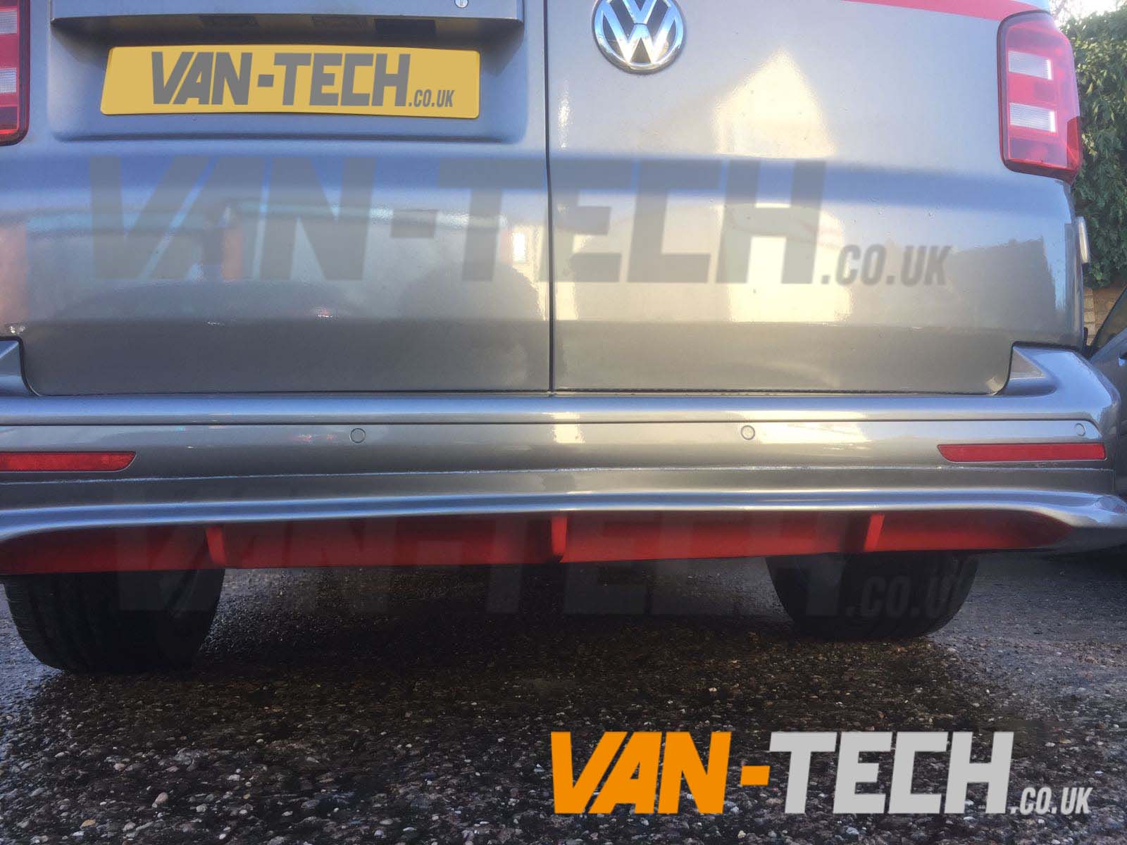VW T5 Transporter Rear Bumper Diffuser spoiler VanTech