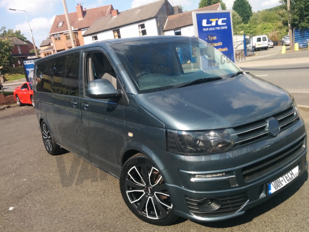 Calibre Kensington 20 inch alloy wheels fitted to vw transporter T5 van