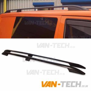 VW Transporter T5 T5.1 Aluminium Black Roof Rails SWB LWB