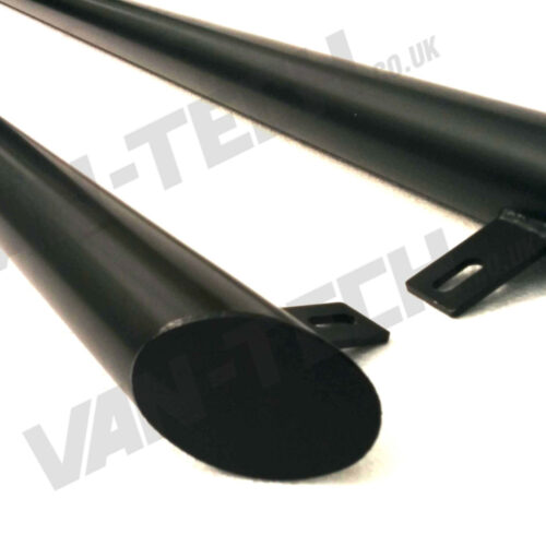 VW T4 Side Bars Black Slashed End SWB LWB Transporter