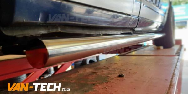 VW T4 Side Bars Flat End polished finish SWB LWB Transporter