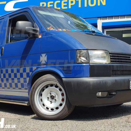 VW Transporter T4 Side Bars Flat End Polish Finish