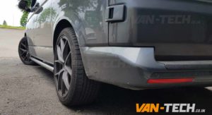 VW T5 T5.1 T6 Black Side Bars Flat End SWB LWB Transporter