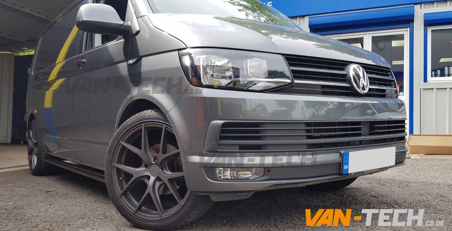 VW T5 T5.1 T6 Black Side Bars Flat End SWB LWB Transporter