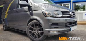 VW T5 T5.1 T6 Black Side Bars Flat End SWB LWB Transporter