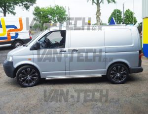 VW Transporter T5 with Calibre manhattan 20 inch Alloy Wheels in Gun Metal