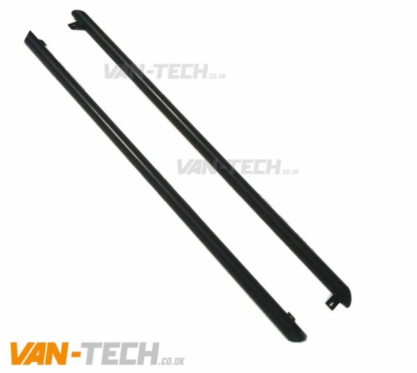 VW T4 Side Bars Black Slashed End SWB LWB Transporter