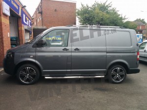 Calibre Odyssey 18 inch Alloy wheels fitted to VW Transporter T5 (2)