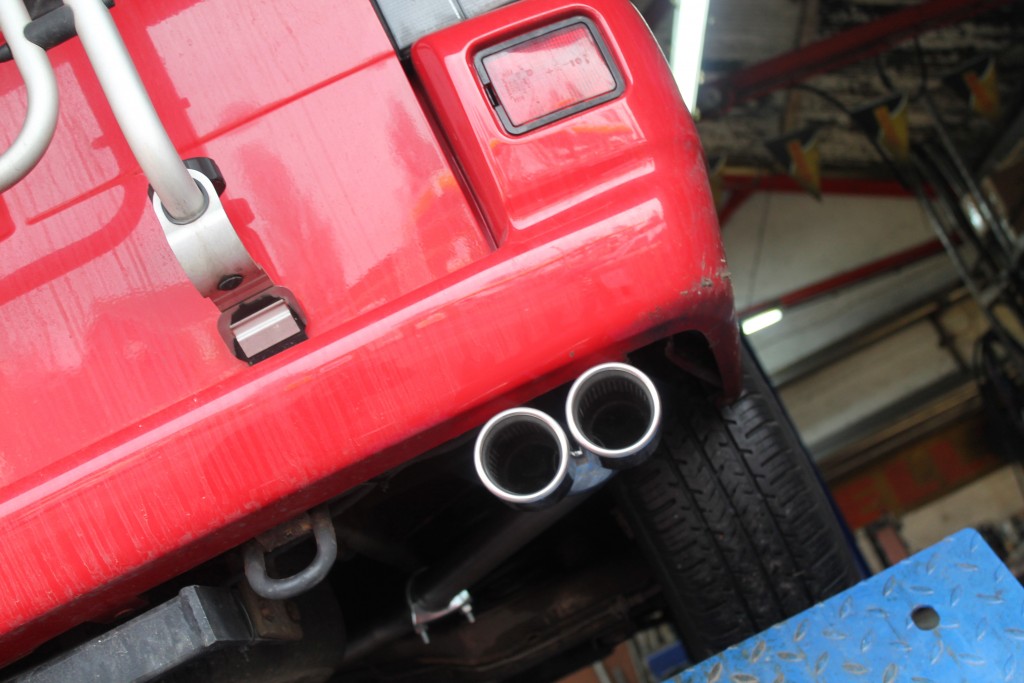 VW T4 Transporter Stainless Steel Custom Exhaust System Dual Twin Tail