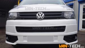 VW transporter t5 fitted with rear bumper protectro and sportline front bumper