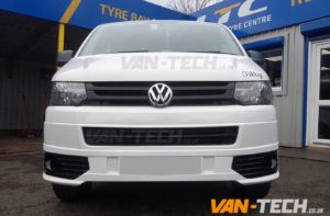 VW transporter t5 fitted with rear bumper protectro and sportline front bumper