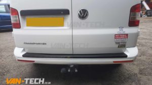 VW transporter t5 fitted with rear bumper protectro and sportline front bumper