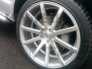 set of T202 20 inch Judd Alloy wheels fitted to VW Transporter T5 van 