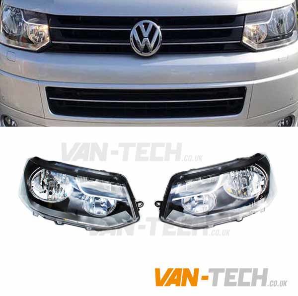 VW Transporter T5.1 Caravelle Headlights 2010 - onwards