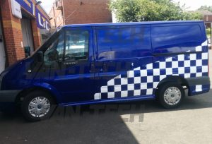 Before Picture Ford Transit Van with Calibre Odyssey 18 inch Alloy Wheels Van-Tech