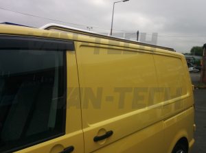 VW transporter T5 w stainlees steel roof rails