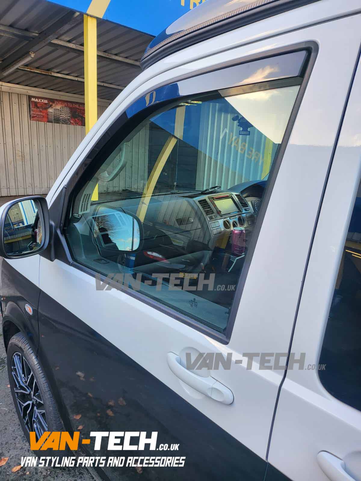 VW T5 T5.1 Transporter Wind Deflectors Stick in Channel