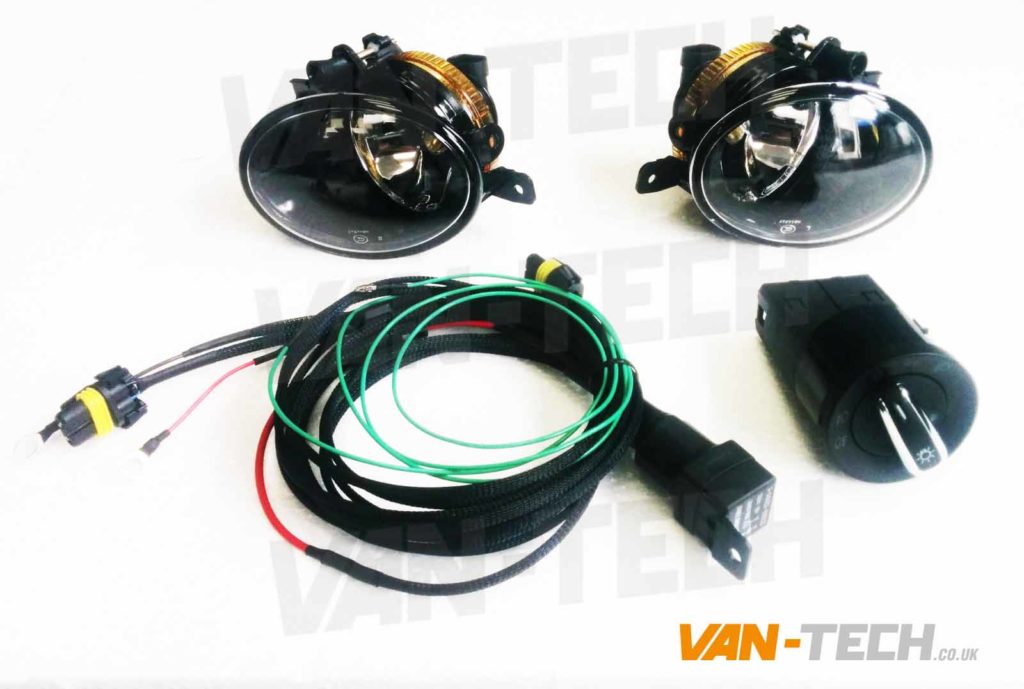 VW T5.1 Fog Lights and Wiring Kit fits models 2010 onwards