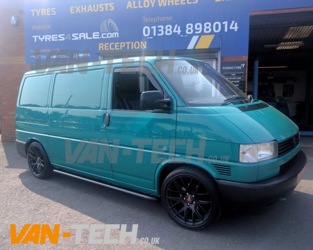 VW Transporter T4 fitted with Alloy Wheels and Side Bars VanTech