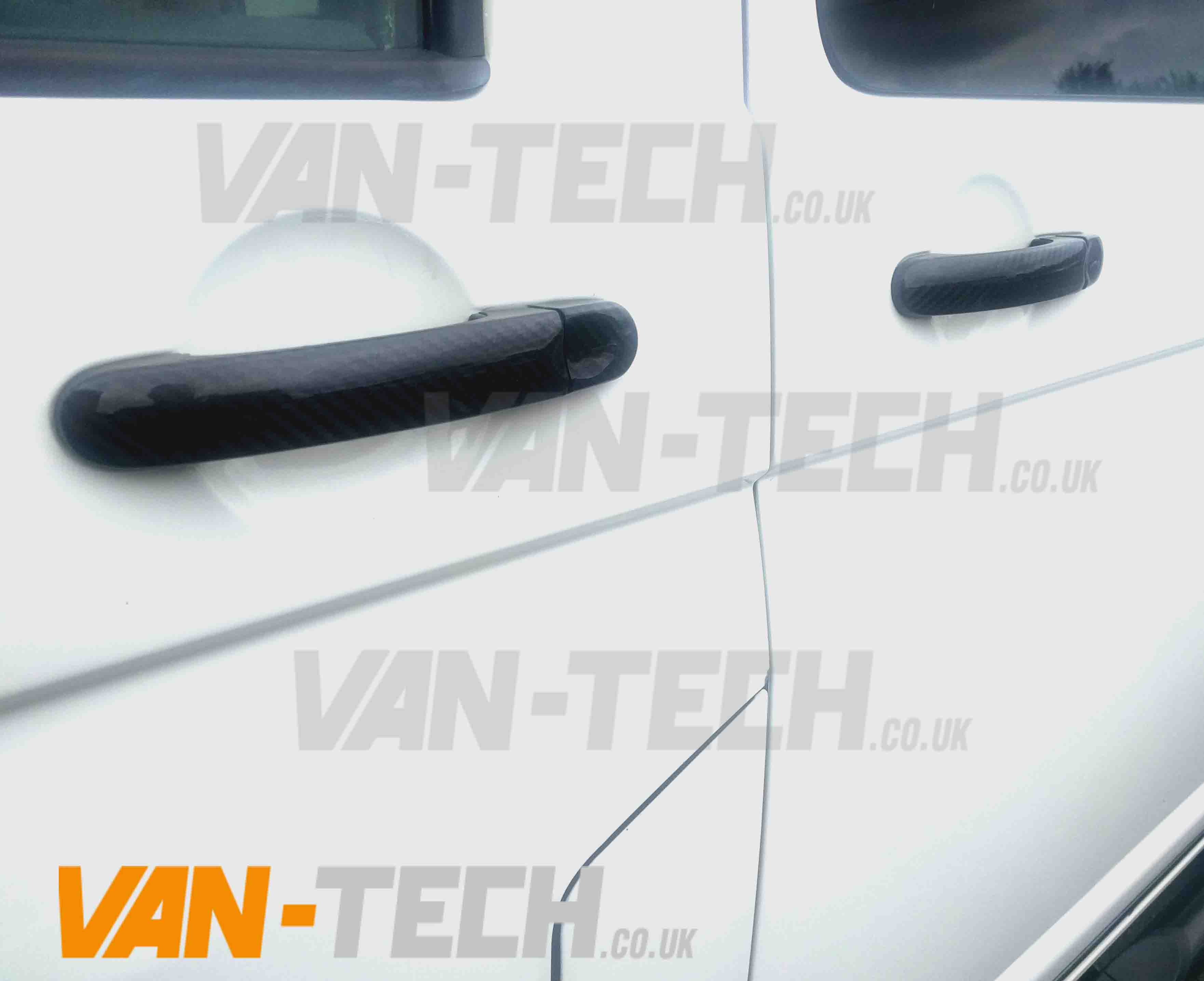 VW T5 and T6 Door Handle Cover Set Carbon Fibre 3 Door ...