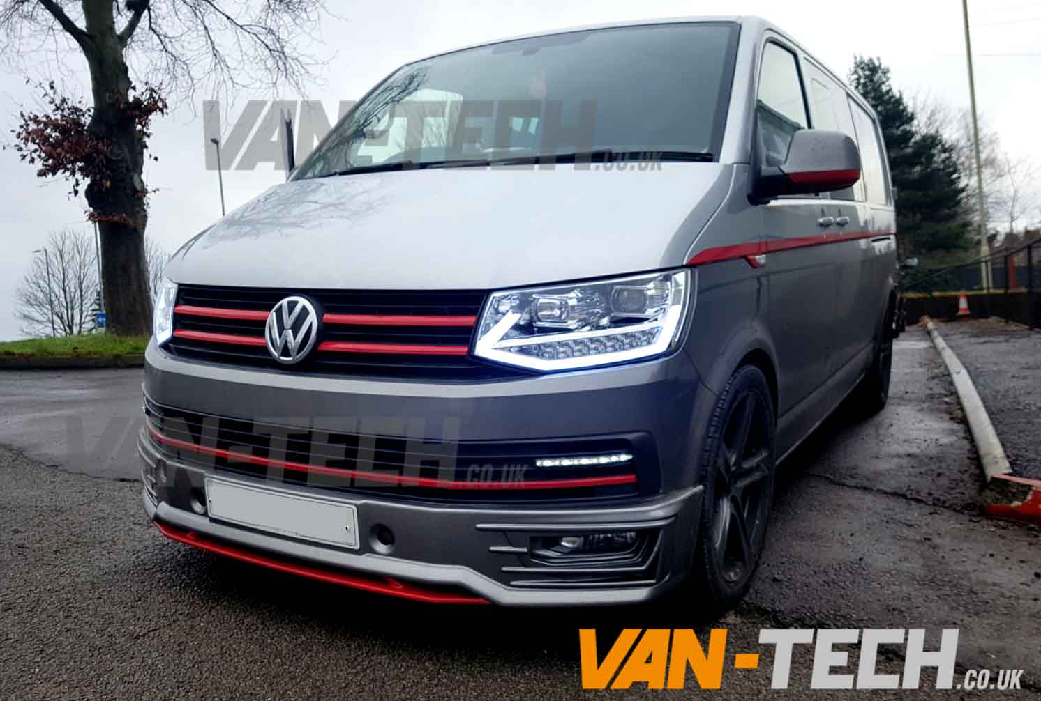 SPECIAL OFFER VW Transporter T6 LED DRL Light Bar Headlights | Van