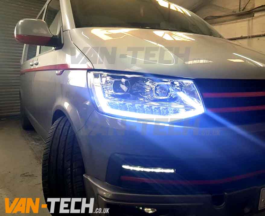 VW T6 Daytime Running Lights LED and Light Bar Head Lights