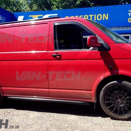 VW T5 Van fitted with Calibre T-Sport, Alloy Wheels, Side Bars