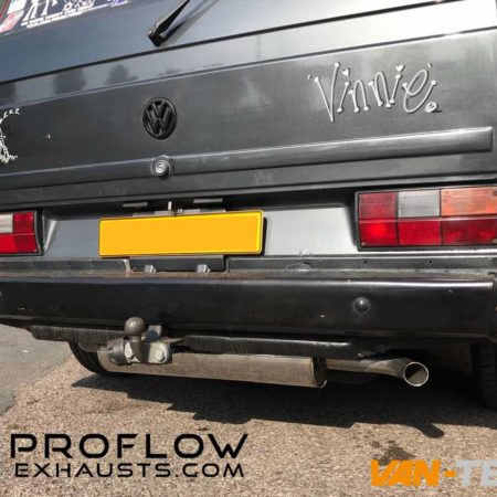 VW T25 fitted with a Prolfow Exhausts Custom Exhaust System