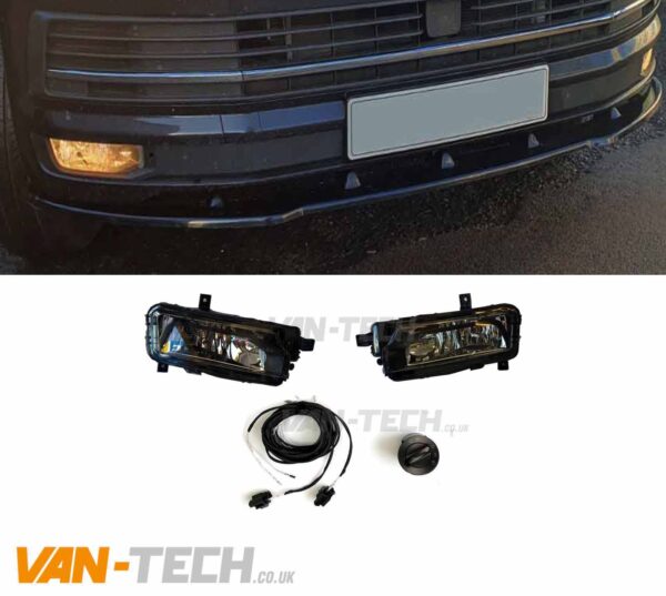 VW T6 Fog Lights with Bulbs, Wiring Kit and Switch