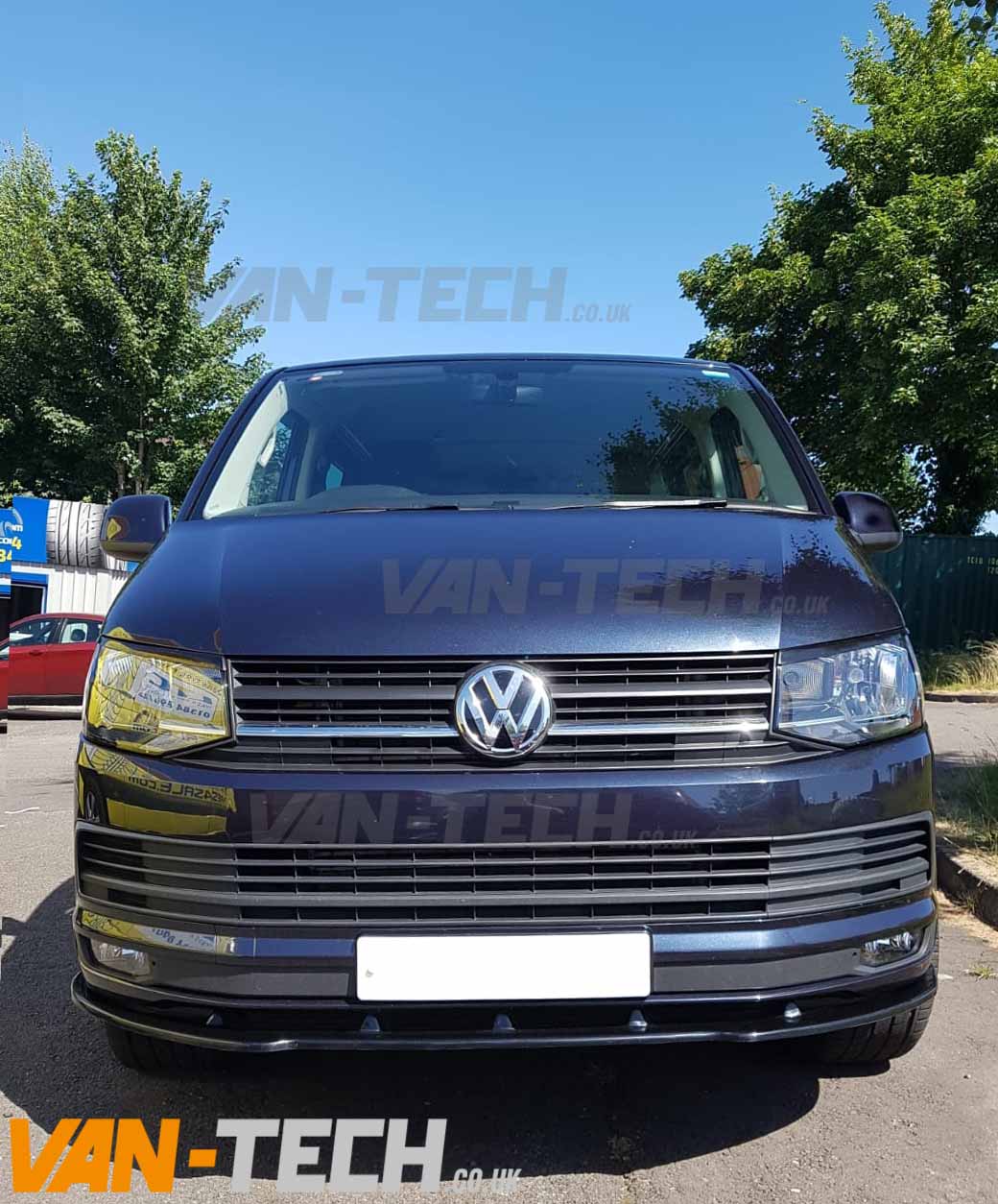 VW T6 Fitted with Side Bars, Lower Spiltter and Roof Rails