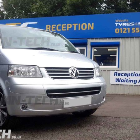 VW T5 fitted with 20" Wolfrace Dortmund Alloy Wheels