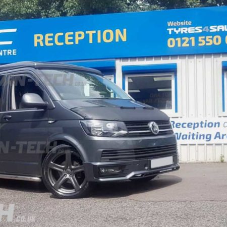 VW T6 fitted with Sportline Front Bumper, Side Bars, Alloy Wheels