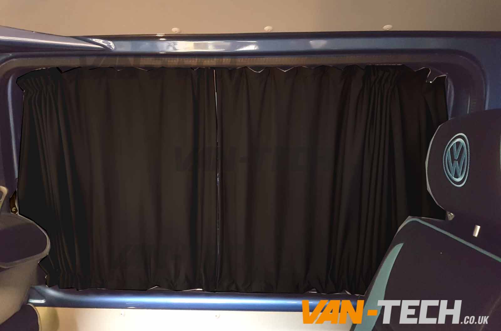 VW T5 T5.1 Blackout Interior Curtain Behind The Driver