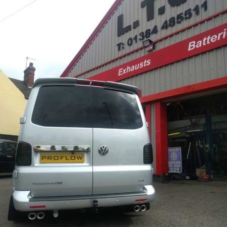 VW T5.1 fitted with Proflow Custom Stainless Steel Exhaust