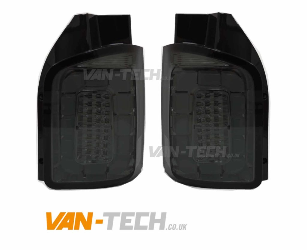 VW T5.1 T6 LED Red Clear Barn Door Replacement Rear Lights