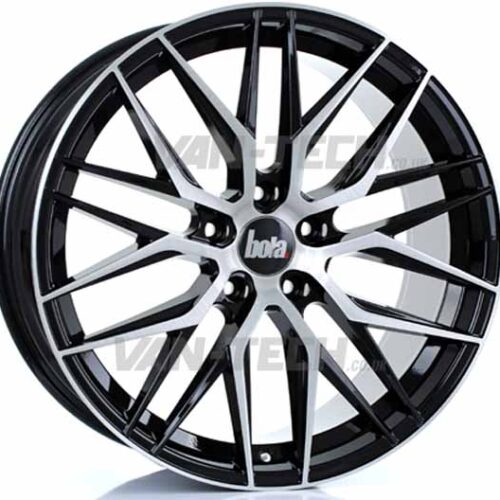 VW T5 T5.1 T6 Bola B22 20" Alloy Wheels Black and Polished