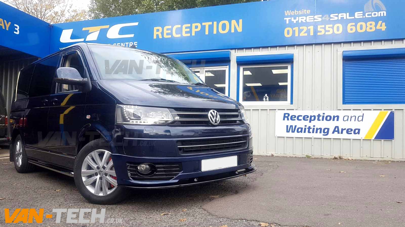 VW T5 fitted with Sportline Bumper Splitter and Side Bars