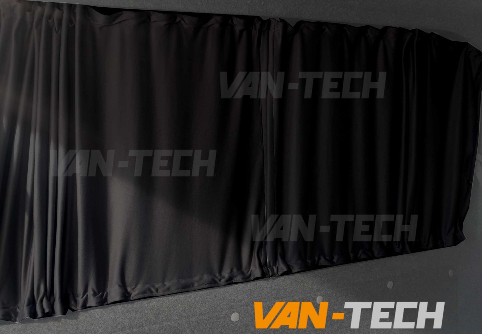 Fits Vw T5 T6 Cab Divider Kit Curtain Blackout Window Curtain | Black  2003-2023