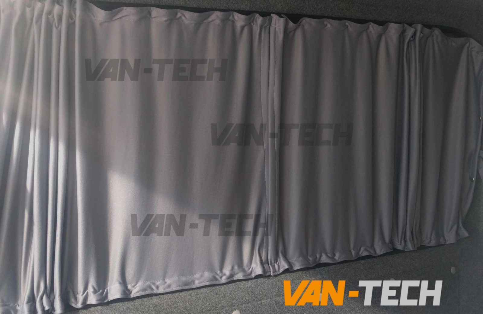 Tailored Blackout Curtain - Grey - Cab Divider - VW T5 T6 03 - Vanstyle