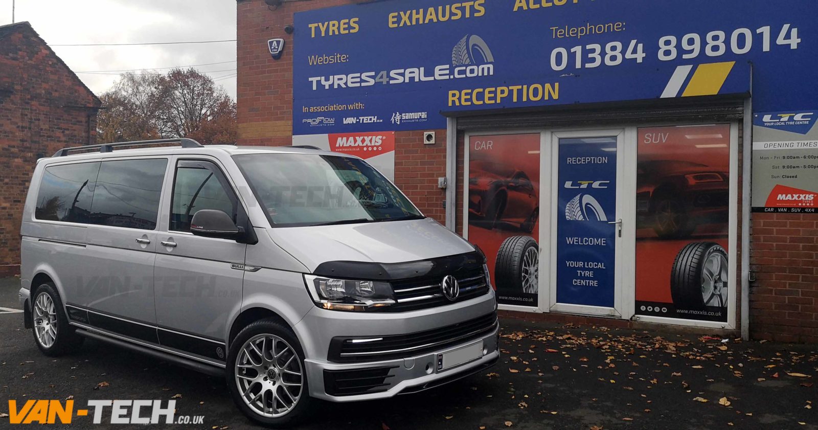 VW T6 Accessories Side Bars, Sportline Bumper and Roof Rails