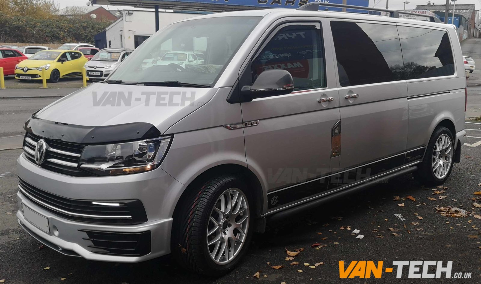 VW T6 Accessories Side Bars, Sportline Bumper and Roof Rails | Van-Tech