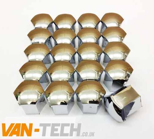 Chrome Plastic Bolt Covers VW T5 Standard Bolts 19MM