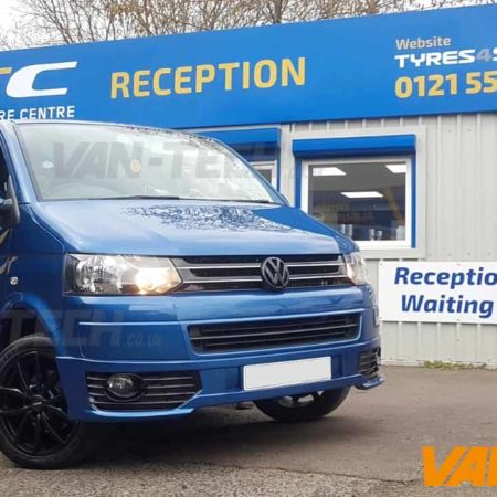 VW T5 with fitted with Side Bars, Grille and Sportline Bumper