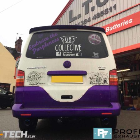 VW Transporter T5 Custom Stainless Steel Exhaust Dual Exit