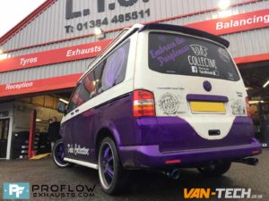 VW Transporter T5 Custom Stainless Steel Exhaust Dual Exit