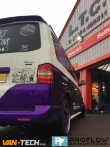 VW Transporter T5 Custom Stainless Steel Exhaust Dual Exit