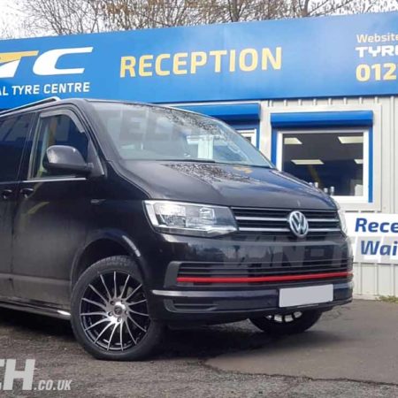 VW Transporter T6 fitted with lots of Van-Tech Accessories