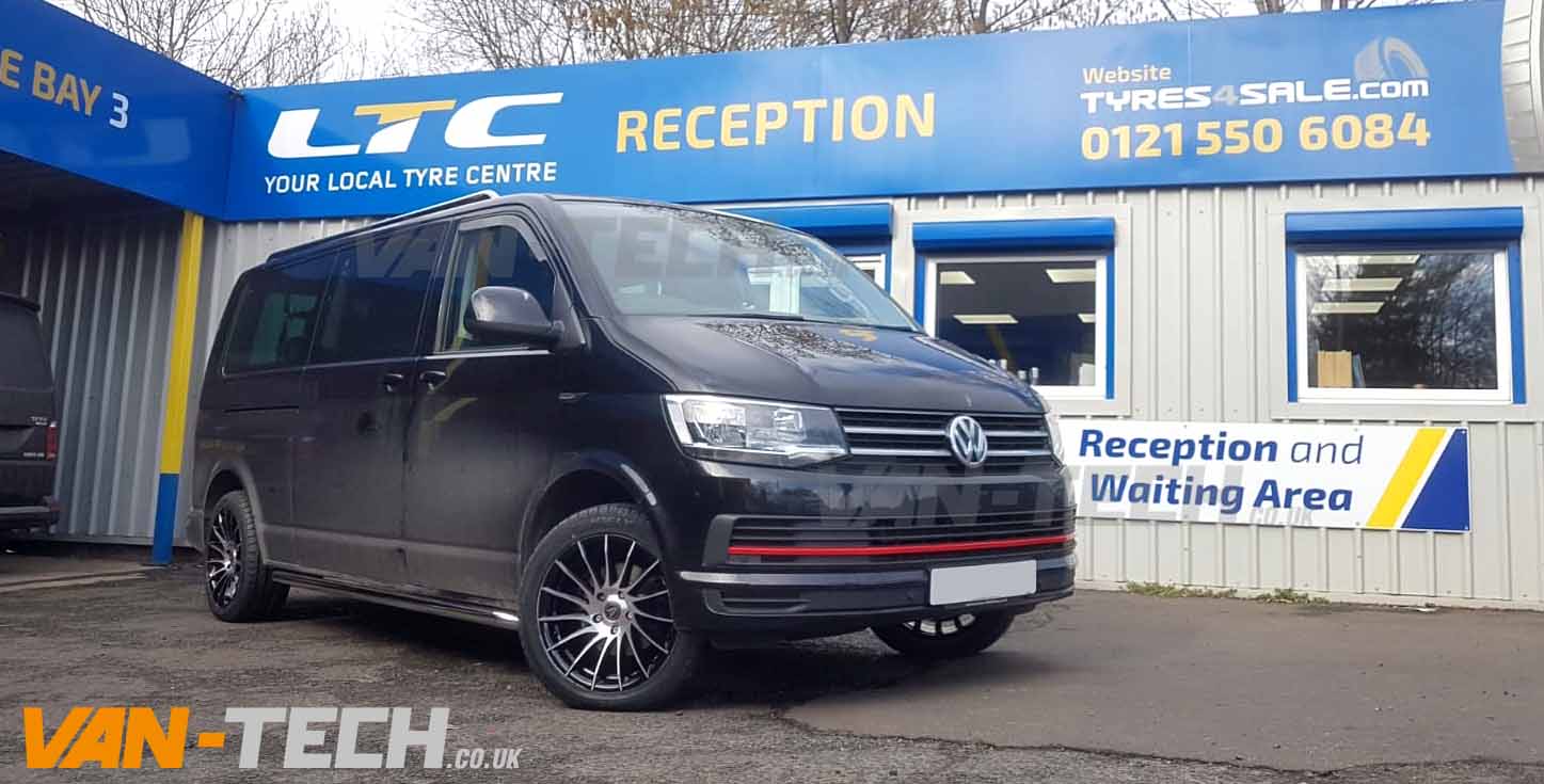 VW Transporter T6 fitted with lots of Van-Tech Accessories
