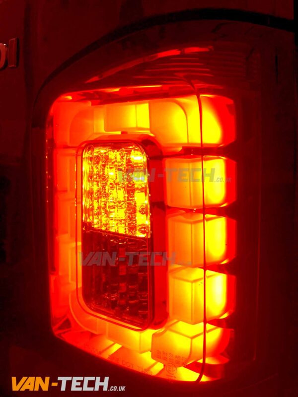 VW T5.1 T6 LED Smoked Barn Door Replacement Rear Lights