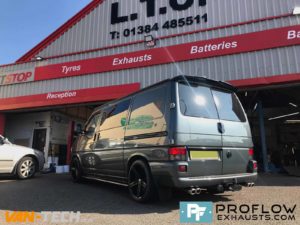Proflow Custom VW T4 Exhaust Dual Exit Twin Tailpipes